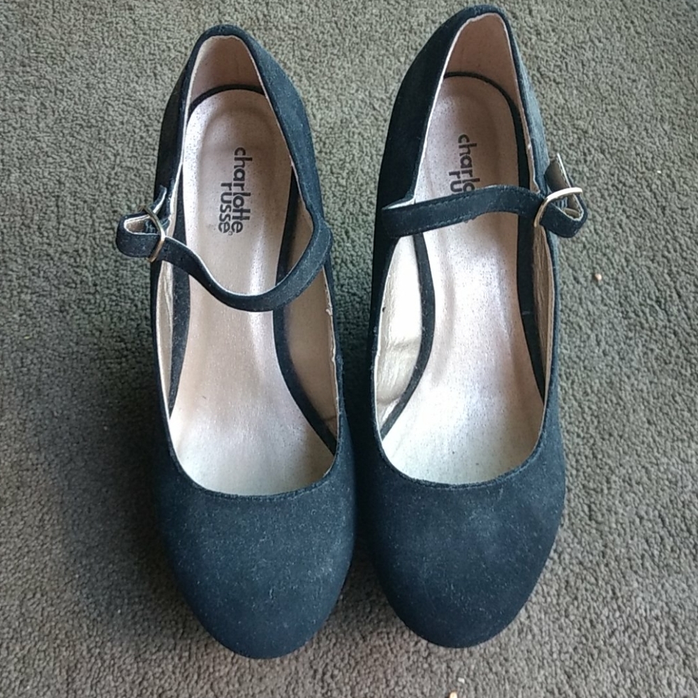 Charlotte Russe Mary Jane Wedge Heels
